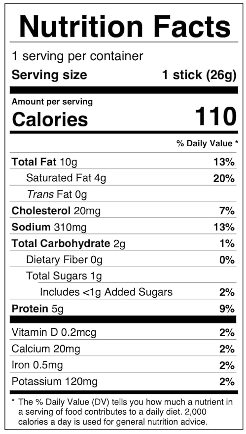 Frito-Lay Jack Link’s Fritos Chili Cheese Meat Sticks Straight Pack (Pack of 20)