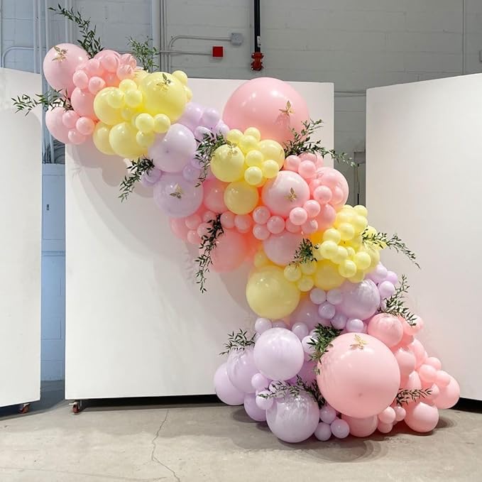 Pastel Balloon Garland Arch Kit, 162pcs Assorted Colors Pastel Latex Balloons for Rainbow Wedding Baby Shower Girls Princess Birthday Easter Unicorn Ice Cream Theme Party Decorations