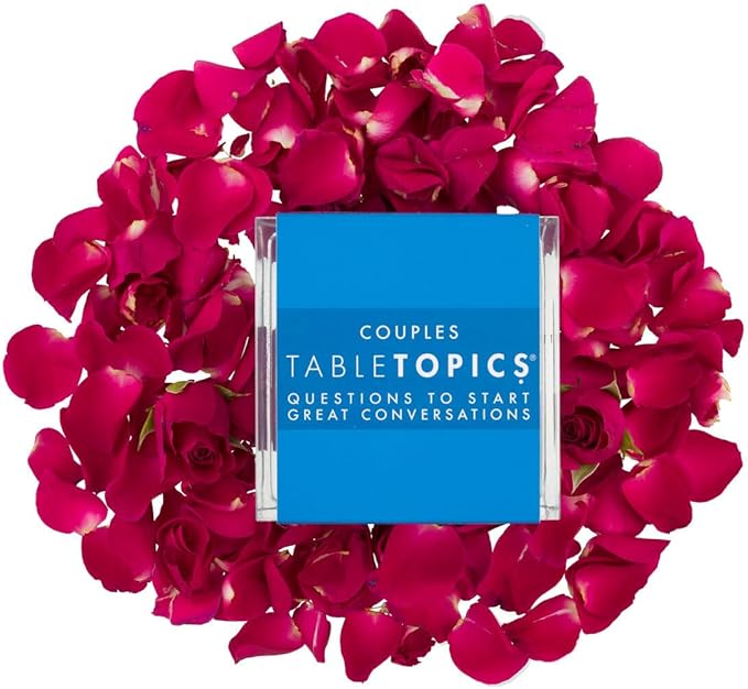 TableTopics Couples Conversation Cards for Romantic Partners with 135 Questions for Date Nights & Intimate Talks, Anniversary & Valentine's Day Gift