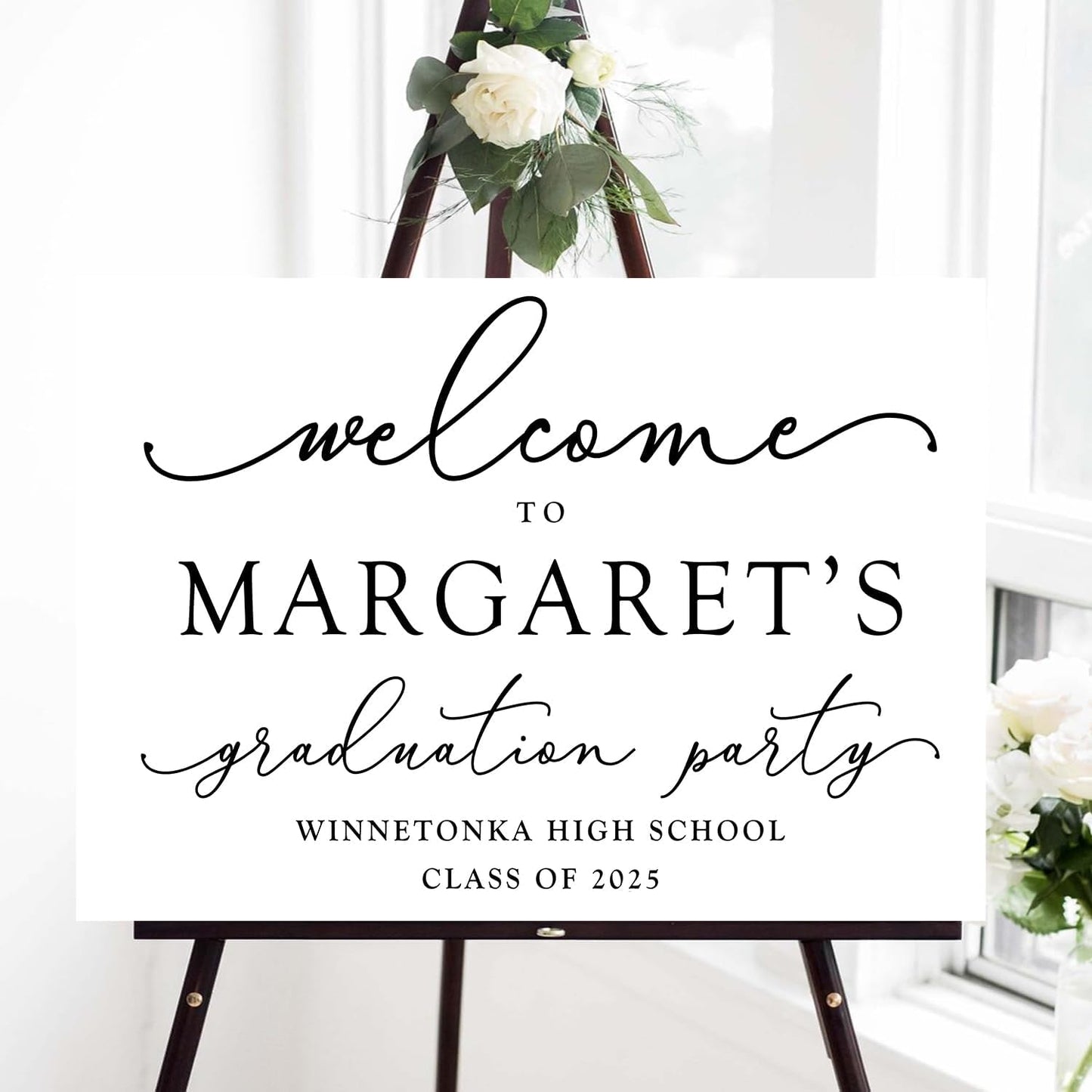 Class of 2024 Welcome Sign, Graduation Party Welcome Sign, Graduation Party Welcome Sign 2024, Modern Minimalist Graduation Welcome, 2024 Graduation Party Welcome Sign