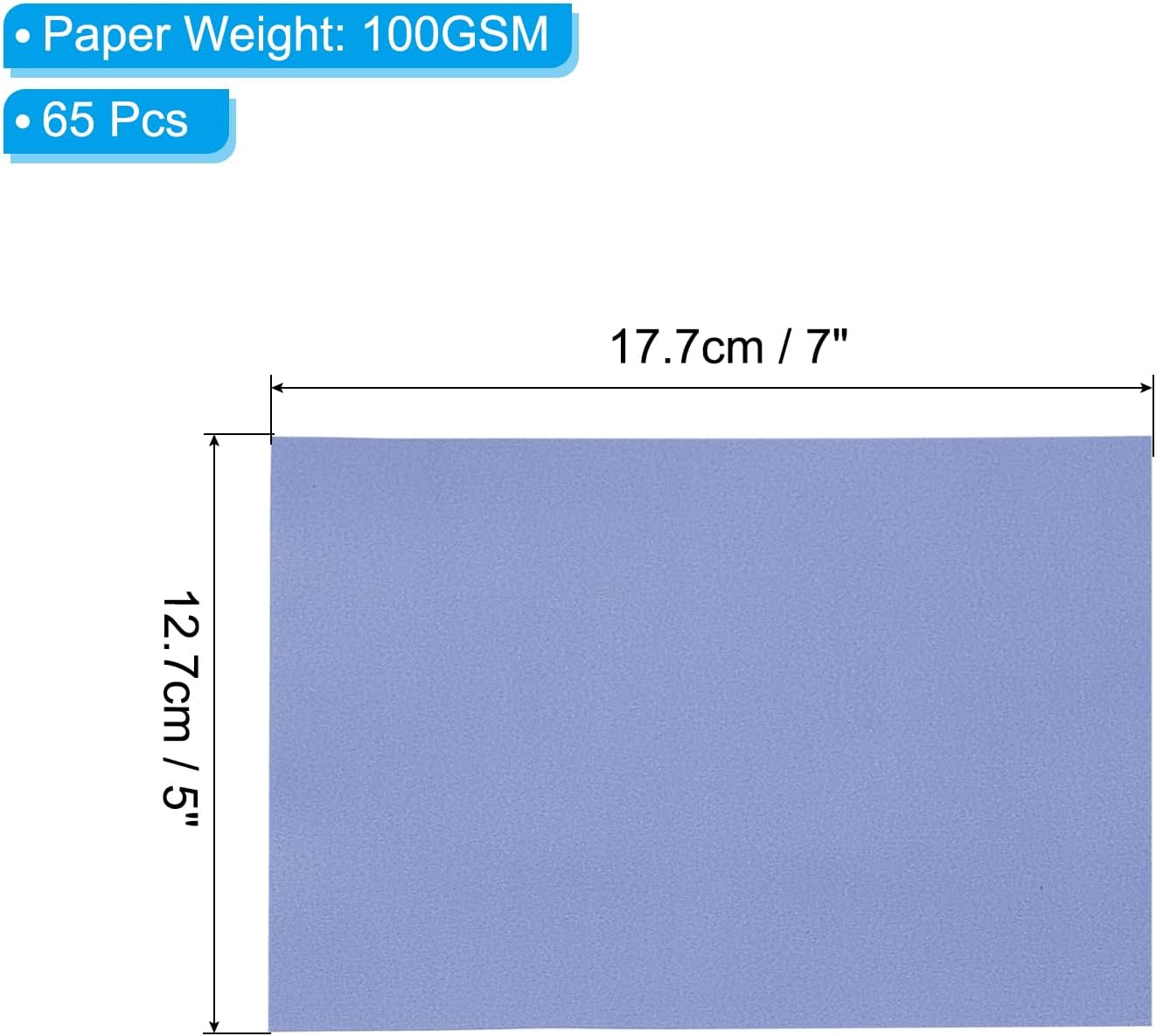PATIKIL Vellum Paper 65 Sheets 5x7, Navy Blue Translucent Vellum Paper Printable 100GSM for Invitations Printing