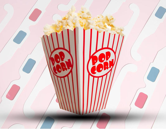 125 Pack Popcorn Boxes Movie Night Popcorn Bags for Party Red and White Popcorn Bags for Popcorn Vintage Snack Box Concession and Carnival Party Supplies, Individual Popcorn Bucket Containers (125)
