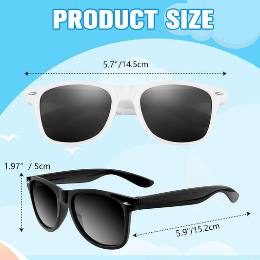 ASTARON 12 Pack Party Sunglasses Bulk Neon Party Favors for Beach Wedding Party Pool Party Supplies