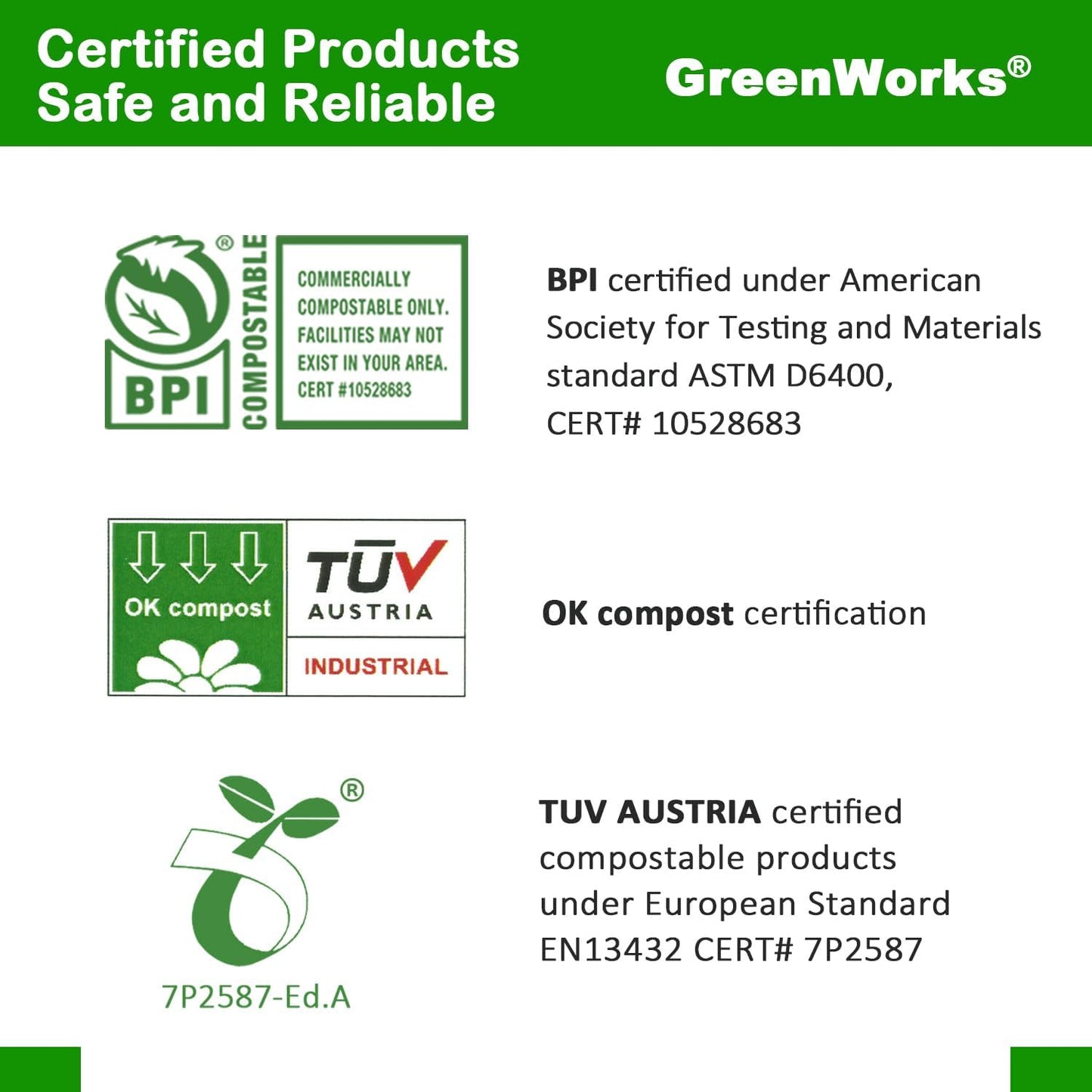 GreenWorks 1000 Count 6" Compostable Spoons,BPI Certified,Bulk Cutlery Utensils Spoon