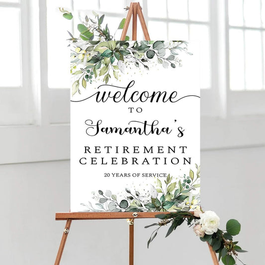 Personalized Retirement Yard Sign, Retirement Celebration Welcome Sign, Retirement Party Sign, Retirement Decorations, Retirement Outdoor Sign, Retirement Home Decor, Retirement Celebration Sign #13