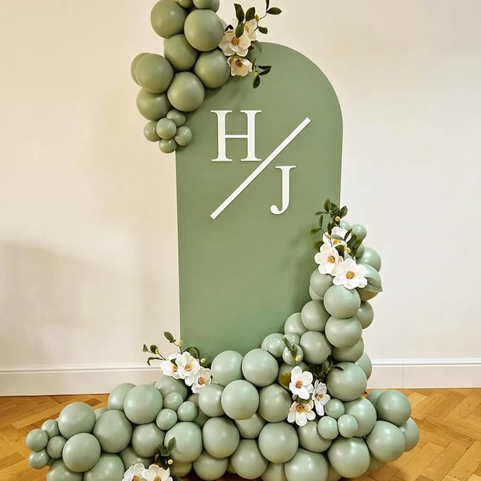 Sage Green Balloons 12 inch, Dusty Green Balloons 50pcs Party Balloons for Wedding Engagement Bridal Baby Shower Birthday Party Decorations