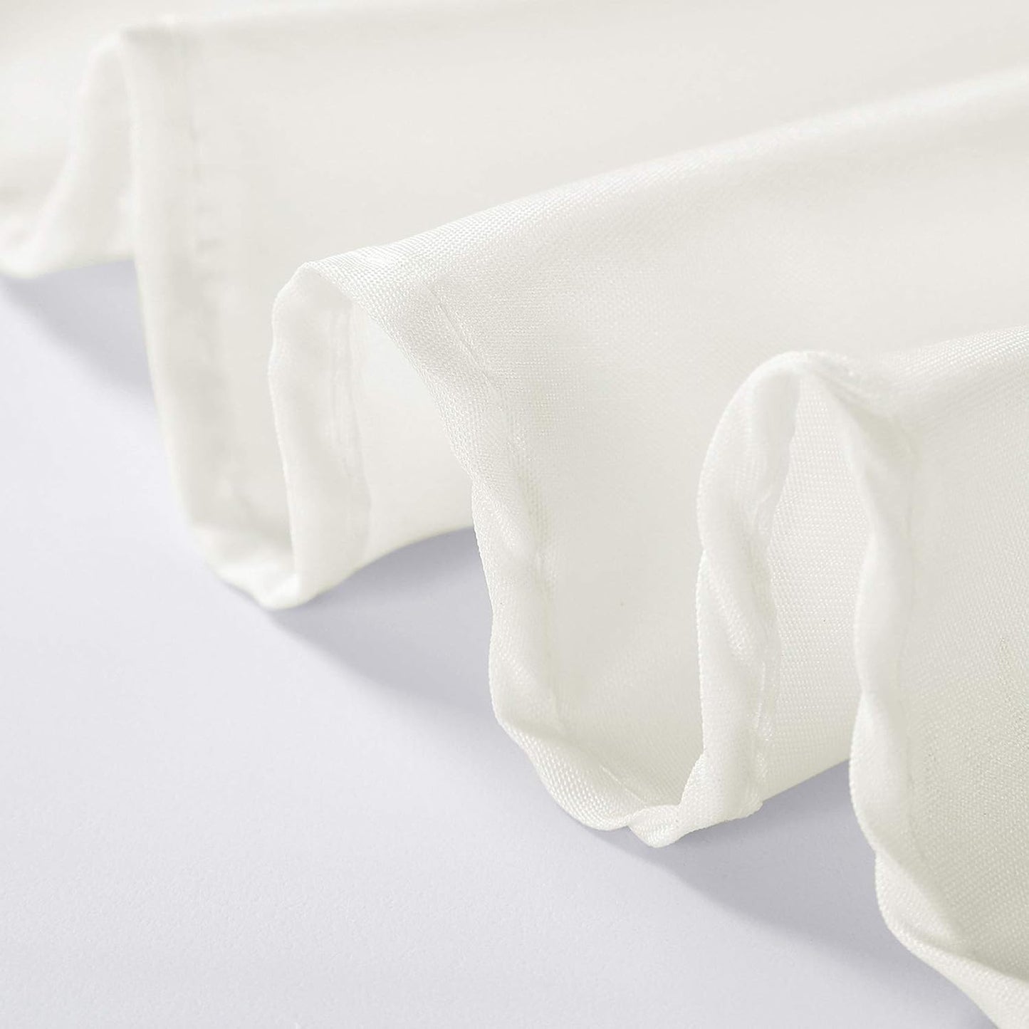 90 inch Round Tablecloth Washable Polyester Table Cloth Decorative Table Cover for Wedding Party Dining Banquet（90 inch,Ivory）