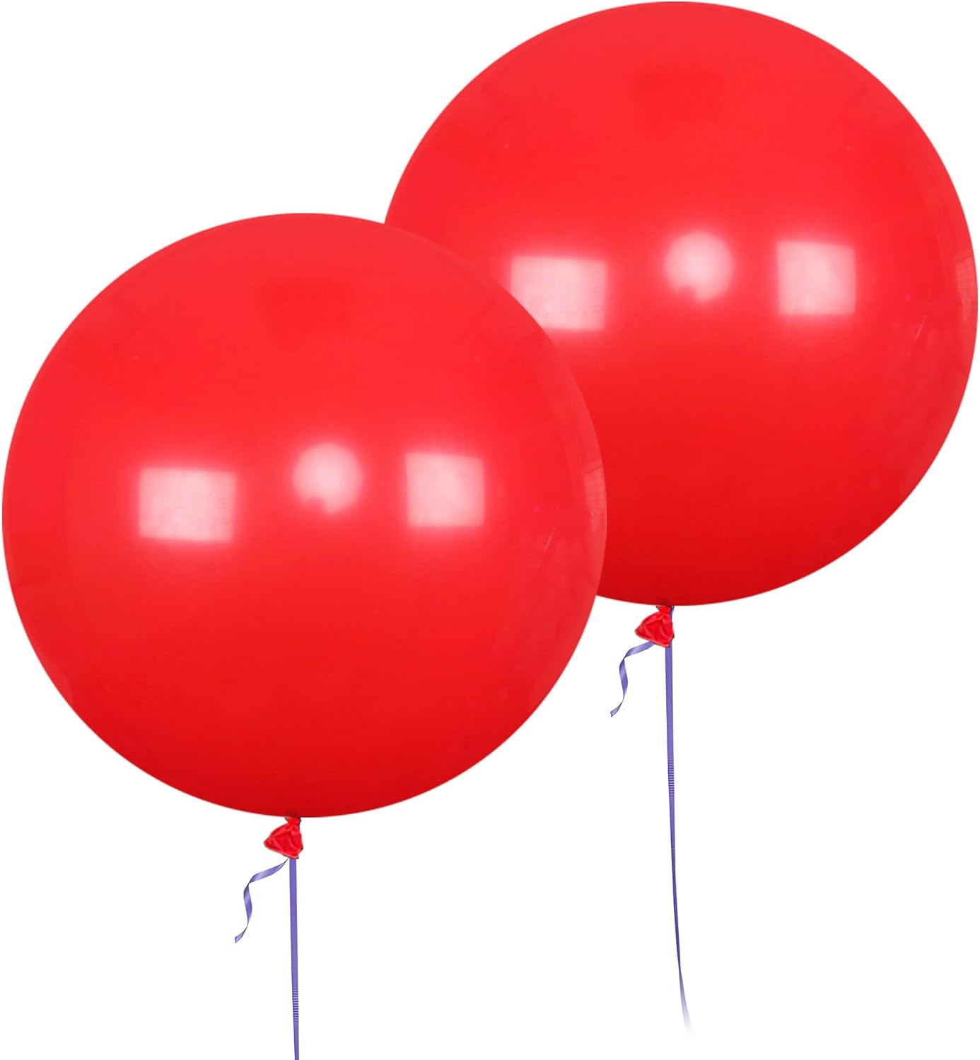 AZOWA 24 Inch Red Balloon 10 Large Latex Balloons for Party Wedding Birthday Baby Shower Decoration (Red, 10 Pcs)
