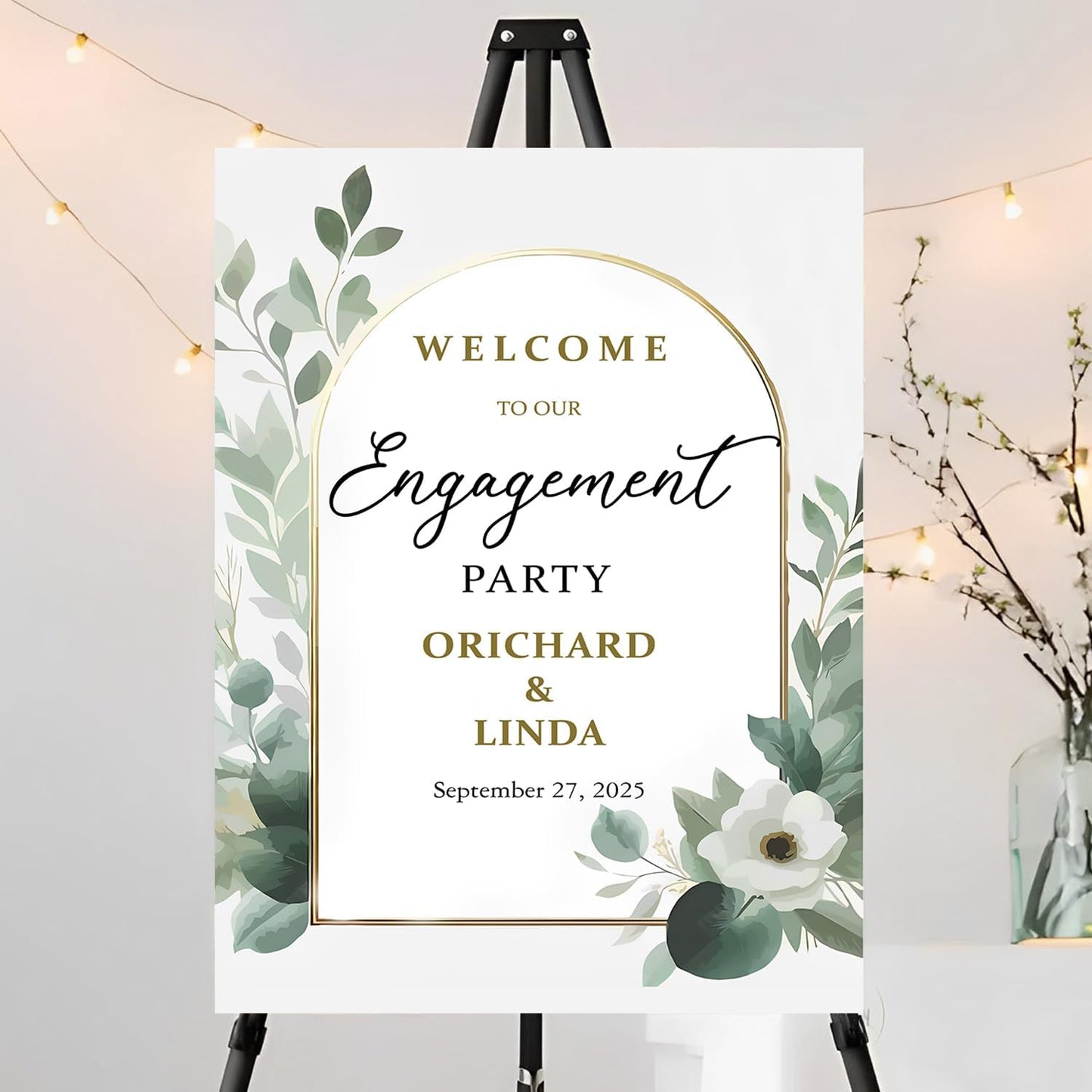 Welcome To The Celebration Engagement Sign, Engagement Welcome Sign, We're Engaged Sign, Engagement Party Gifts For Couples, Engagement Party Table Decorations, Engagement Party Decor