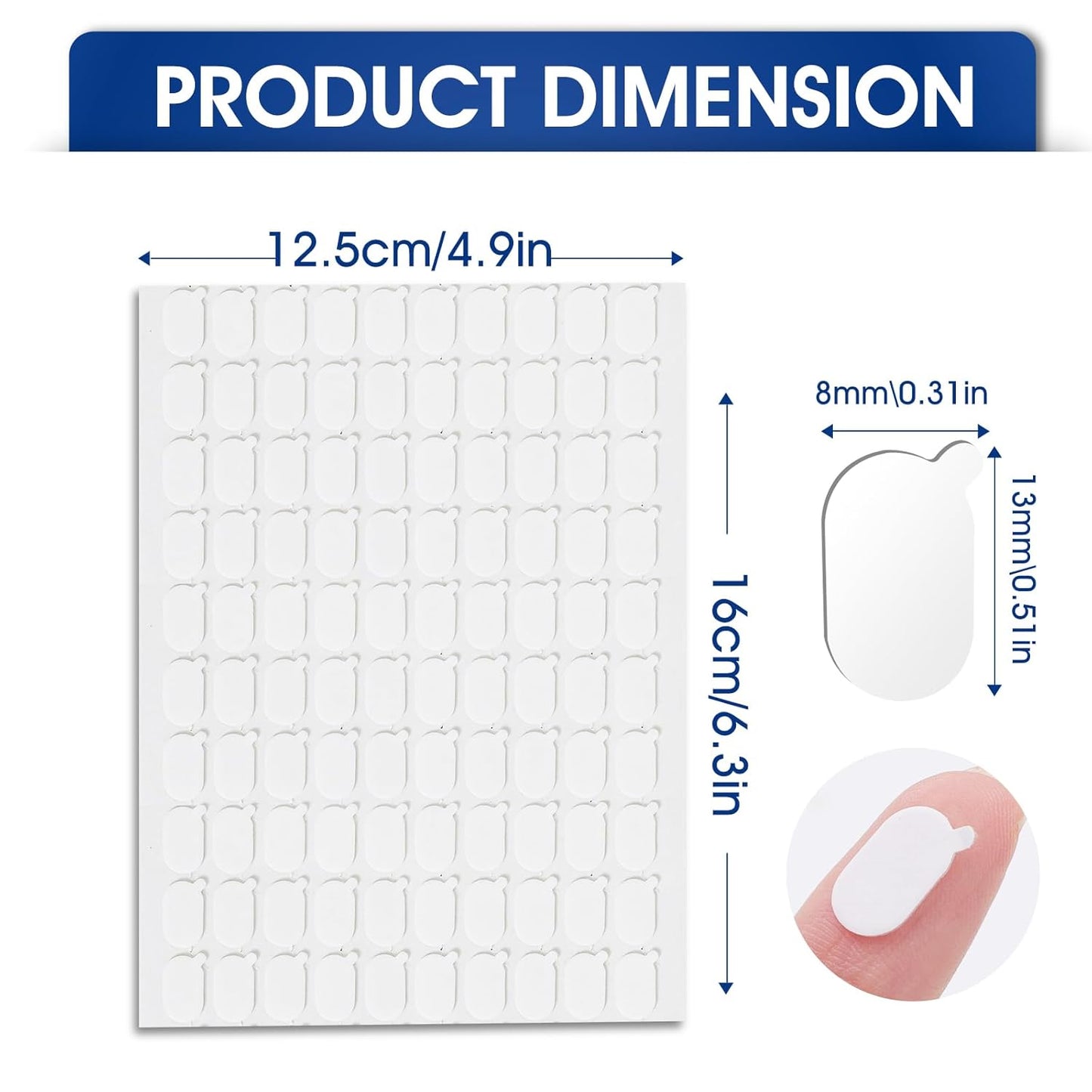 AROIC 1000 Pcs Double Sided Sticky Dots, Easy to Peel Nano Adhesive Dots, Clear Removable Sticky Tack, Strong Adhesive Gel Double Sided Tape Dot for Balloons, Posters, Home, Office, DIY Crafts