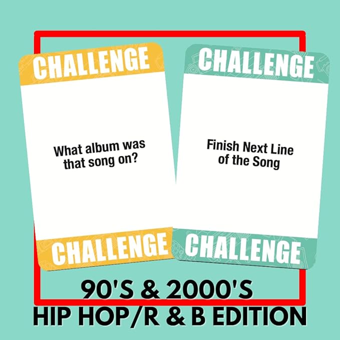 Lyrically Correct '90s & 2000s Music Trivia Card Game - Hip Hop and R&B Edition - Finish The Lyrics Challenge, Fun for Adults, Party or Family Night