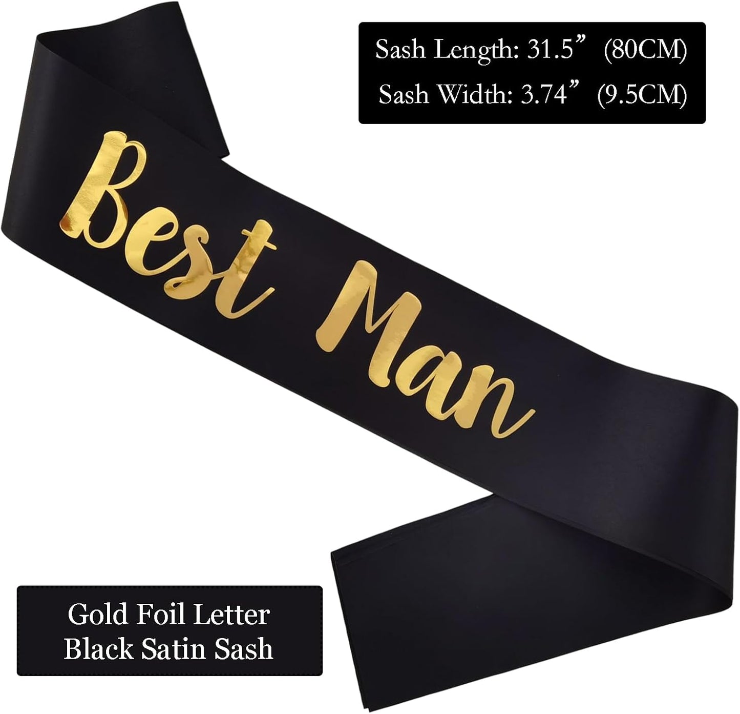 Best Man Sash, Funny Bachelorette Sashes for Bachelor Party Accessories for Best Man, Groomsmen Team Groom