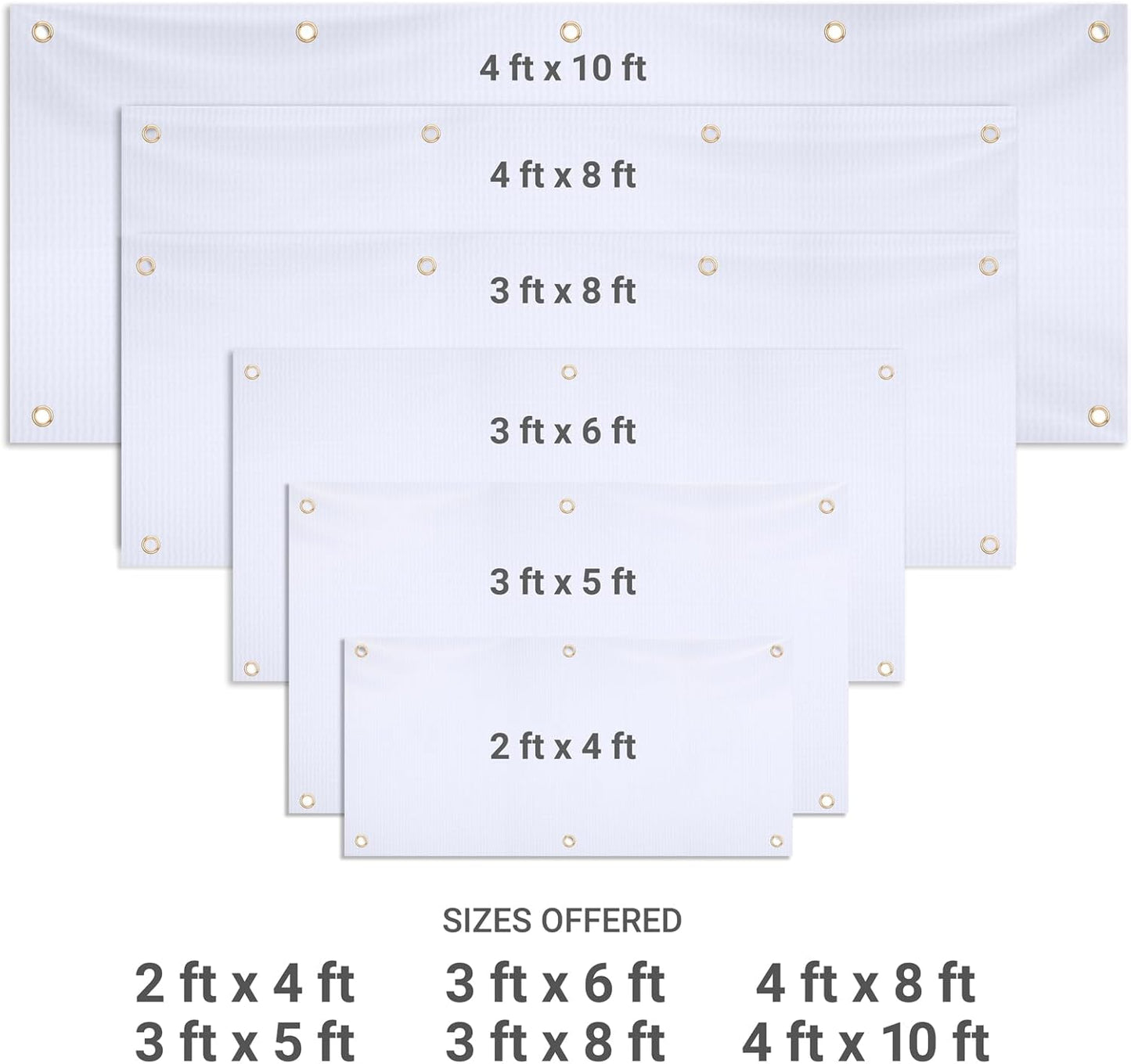 GotPrint Custom Banner 13oz Matte | Personalized Custom Vinyl Banner for Grand Openings, Graduations, Parties, Event Promotions | Add Your Text, Logos, Image, Indoor or Outdoor Use, 3 ft x 8 ft