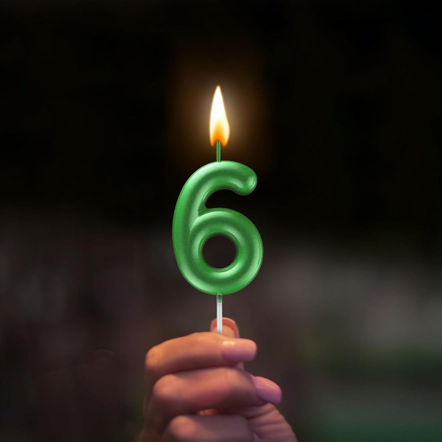 Green Number 9 Candle Happy Birthday 3D Number Candles for Birthday Cake Party Decoration Wedding Anniversary Celebration Supplies