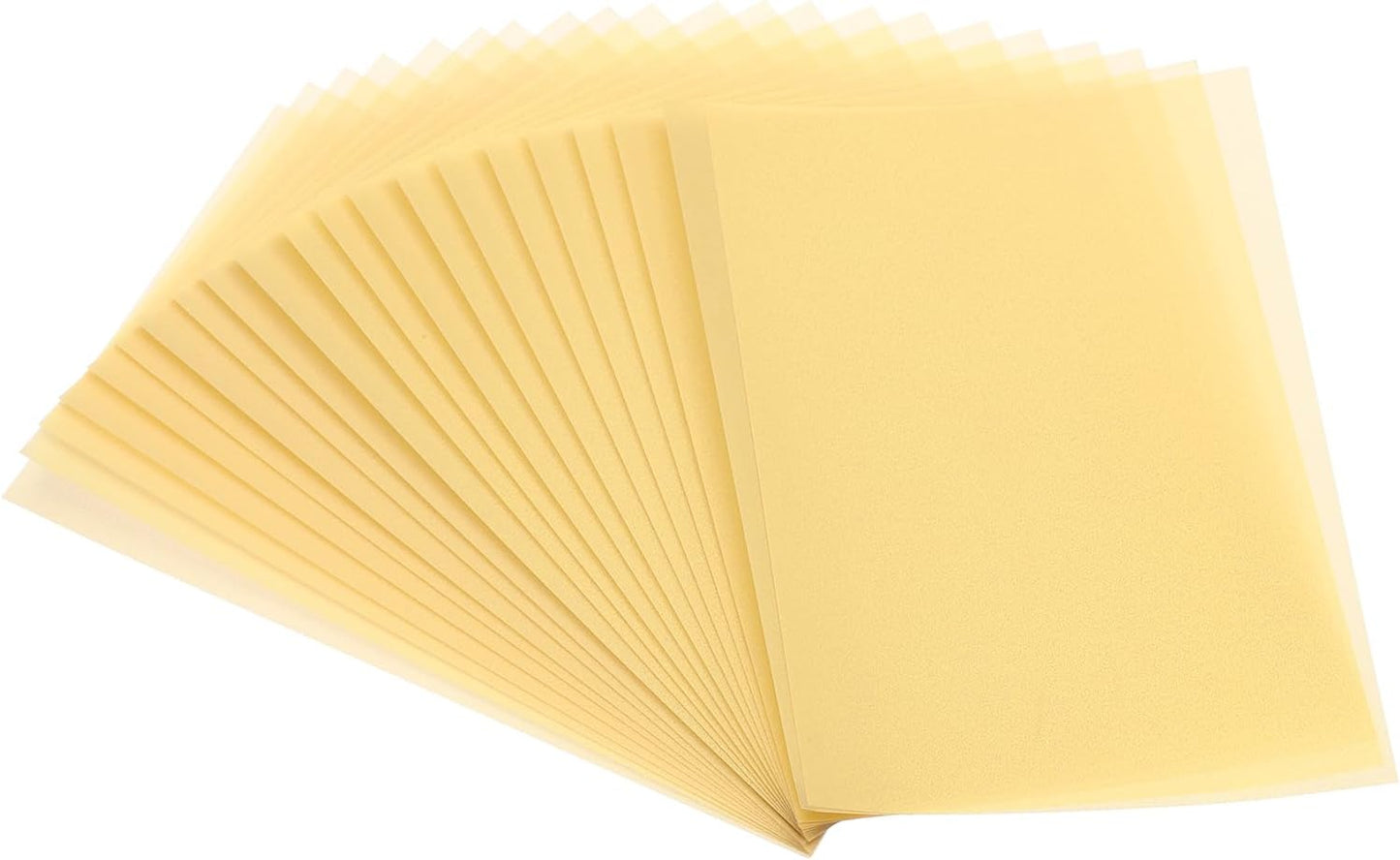 PATIKIL 65 Sheets Vellum Paper 5x7, Vellum Paper Printable Translucent Paper 100GSM for Invitations Printing, Gold Tone