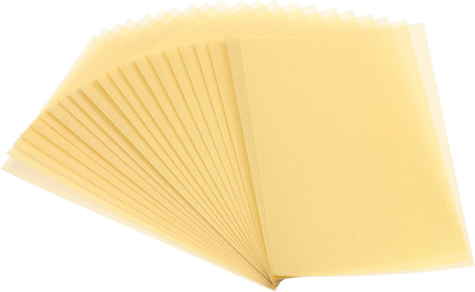 PATIKIL 65 Sheets Vellum Paper 5x7, Vellum Paper Printable Translucent Paper 100GSM for Invitations Printing, Gold Tone