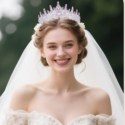 Kamirola Crystal Crowns and Tiaras Headband for Girl or Women Birthday Party Wedding Prom Bridal Halloween Christmas （TR19）