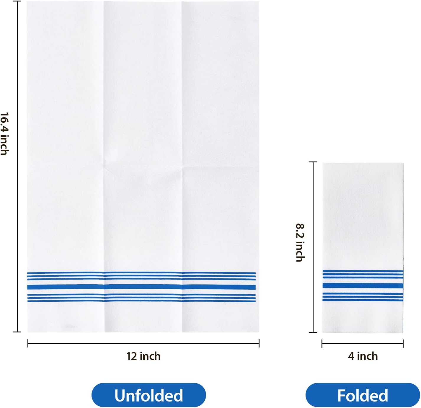 Vplus 150 PACK Guest Towels Disposable Bathroom, Decorative Bathroom Napkins, Soft, and Absorbent Disposable Paper Hand Towel for Dinners, Kitchen, Parties, Weddings, Christmas Party