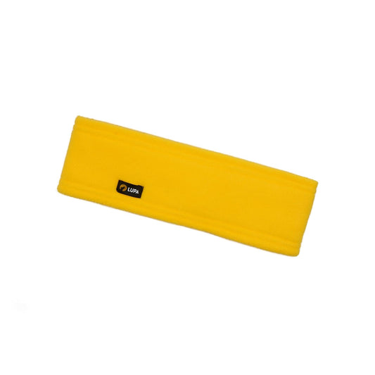 Lupa Handmade Unisex Triple-Layer Micro Fleece Headband - Headband Ear Warmer - Ear Warmers for Women & Men - Ears Cover (Yellow)