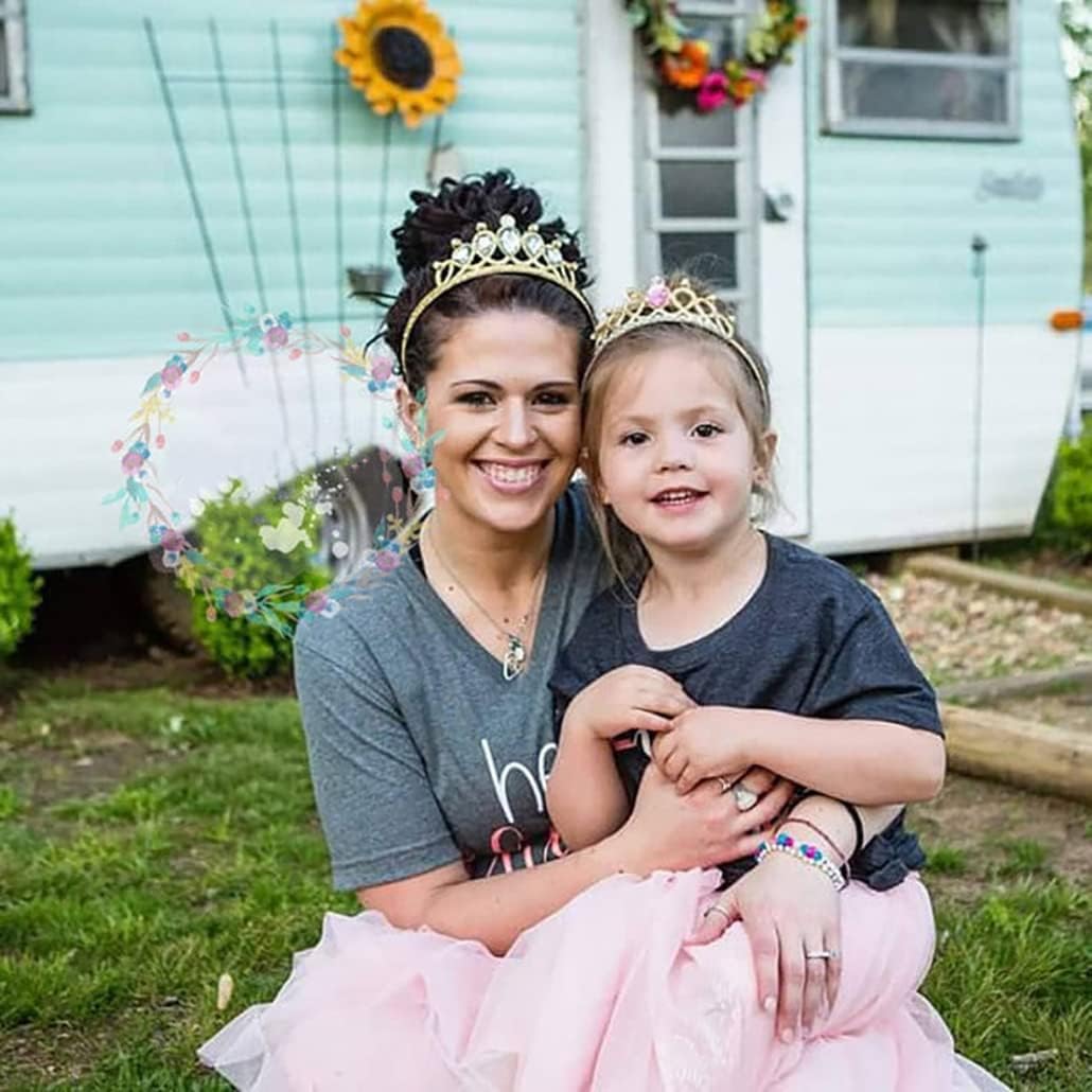 Girls Costume Accessories Princess Tiana Dress up Accessories for Girls Tiana Crown Halloween Christmas Party Favors for Kids