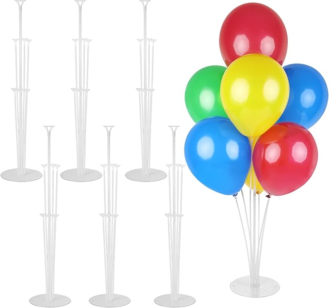 6 PCS Video Game Birthday Party Decorations Gaming Room Boys Balloons Stand Kit Balloon Centerpiece for Tables for Boy Gamer Game Themed Birthday Baby Shower Party Decoration