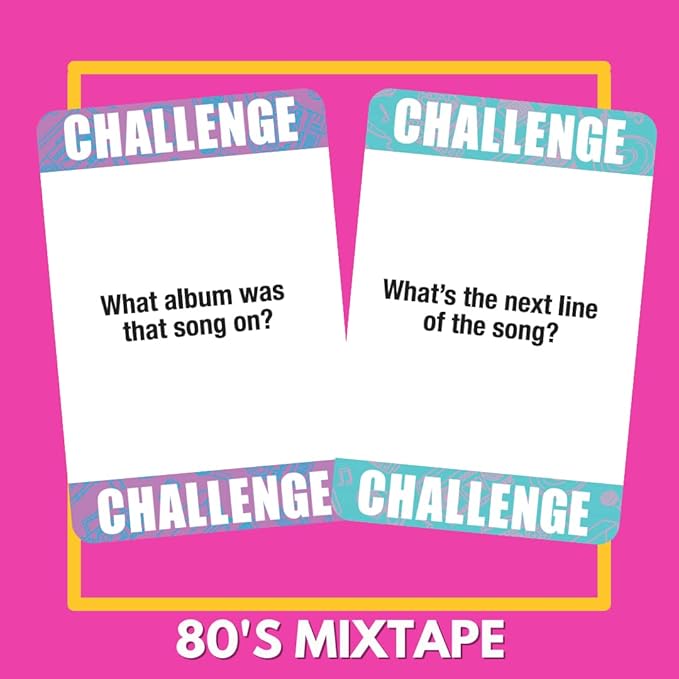 Lyrically Correct '80s Mixtape Music Trivia Card Game - Hip Hop, R&B, Funk, and Pop Edition - Finish The Lyrics Challenge, Fun for Adults, Party or Family Night