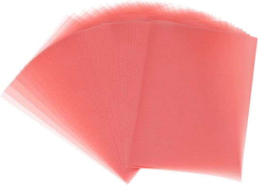 PATIKIL 65 Sheets Vellum Paper 5x7, Vellum Paper Printable Translucent Paper 100GSM for Invitations Printing, Light Red