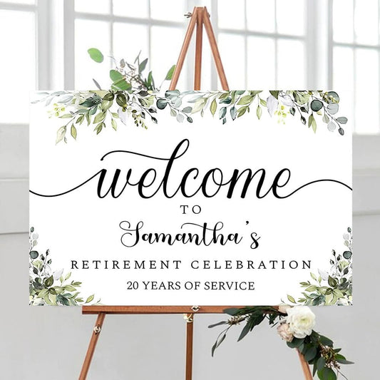 Personalized Retirement Yard Sign, Retirement Celebration Welcome Sign, Retirement Party Sign, Retirement Decorations, Retirement Outdoor Sign, Retirement Home Decor, Retirement Celebration Sign #11