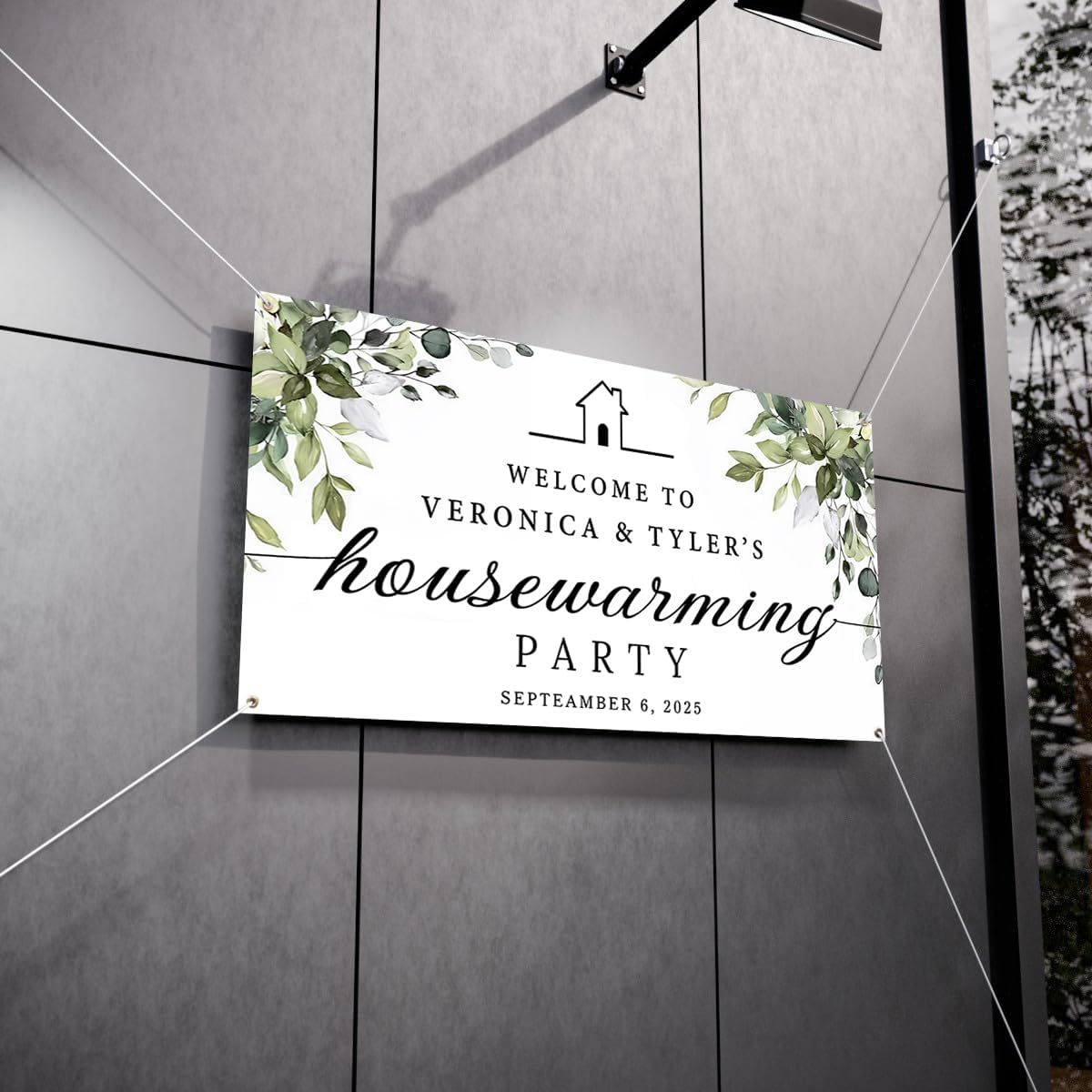 Personalized Housewarming Party Welcome Banner Decorations Double Sided Printing And Various Sizes #9