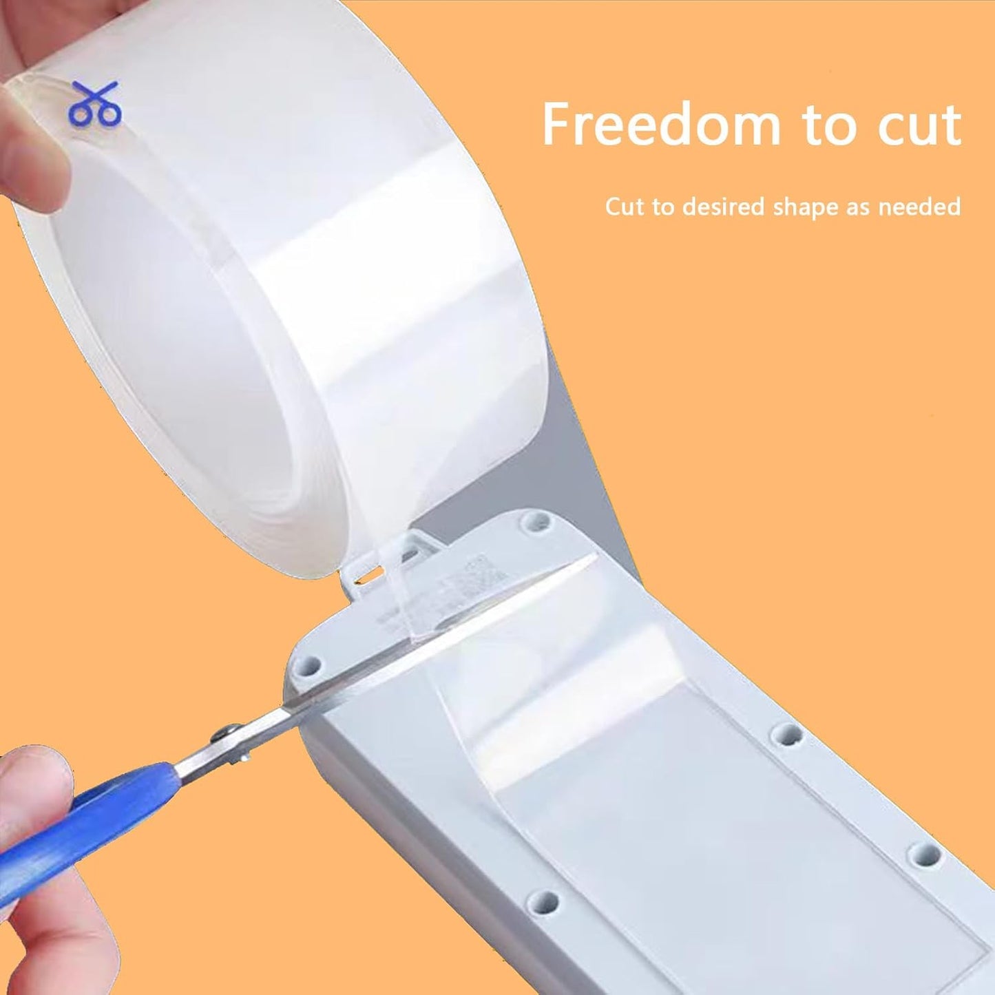 LMJIA Heavy Duty Two-Sided Tape, Clear Reusable Mounting Tape, Width: 1.18in, Thickness: 0.08in, 3.28FT