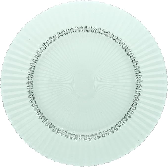 Fortessa Archie Glass, 10.6 Inch Dinner Plate (Set of 4), Verde Green