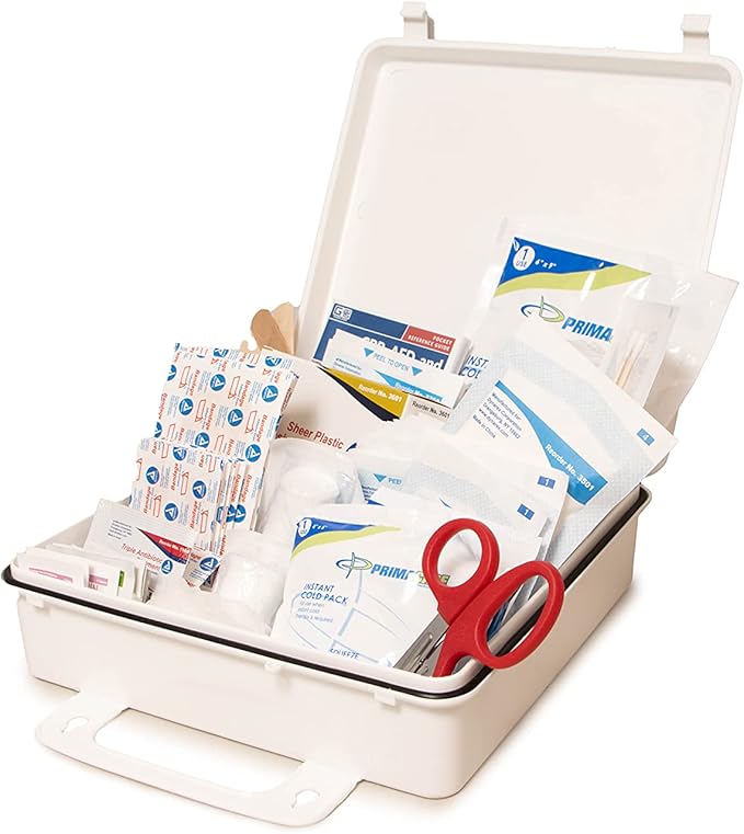 Primacare 50 Person Large Emergency Preparedness First Aid Kit for Home, School and Office, Wall Mounted