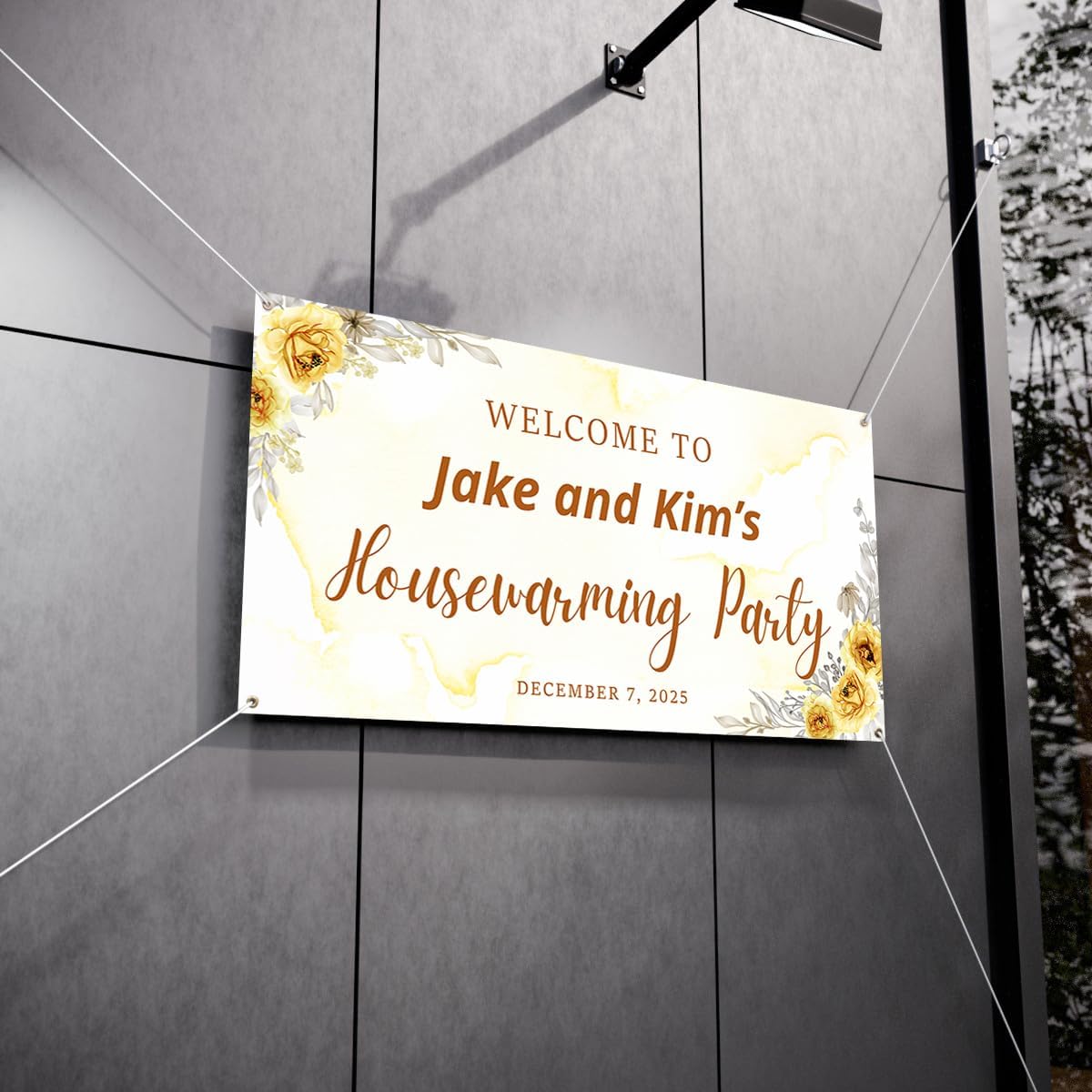 Personalized Housewarming Party Welcome Banner Decorations Double Sided Printing And Various Sizes #5