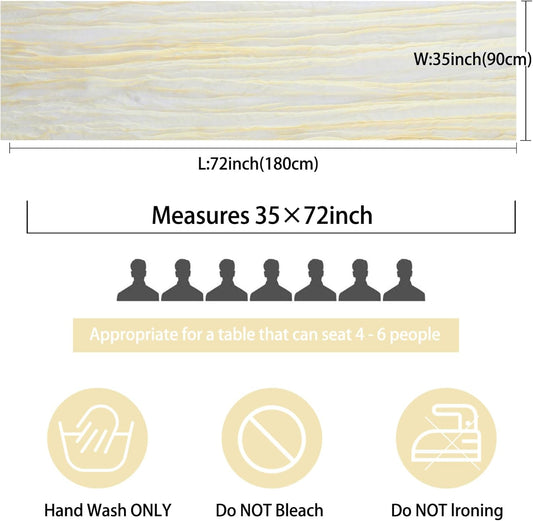 Fivenl 12 Pack Cheesecloth Table Runner 35x72 Inch Boho Gauze Table Runner Rustic Cheese Cloth Long Table Runner Romantic Table Runner for Wedding Bridal Shower Birthday Party Table Decor (Beige)
