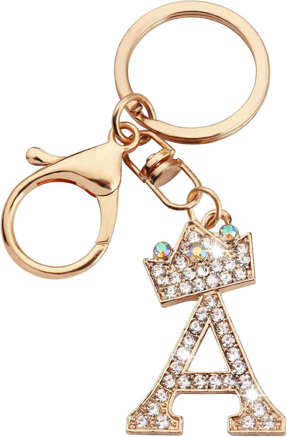 ChunlongFour Initial Letter Keychain for Women Girl Bag Charm Butterfly Tassel Keychain for Wallet Car Key Backpack Handbag