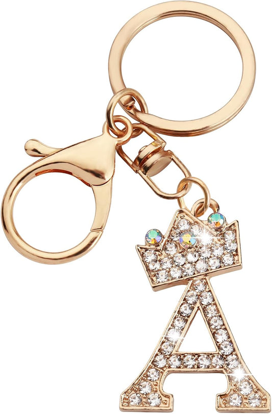 ChunlongFour Initial Letter Keychain for Women Girl Bag Charm Butterfly Tassel Keychain for Wallet Car Key Backpack Handbag