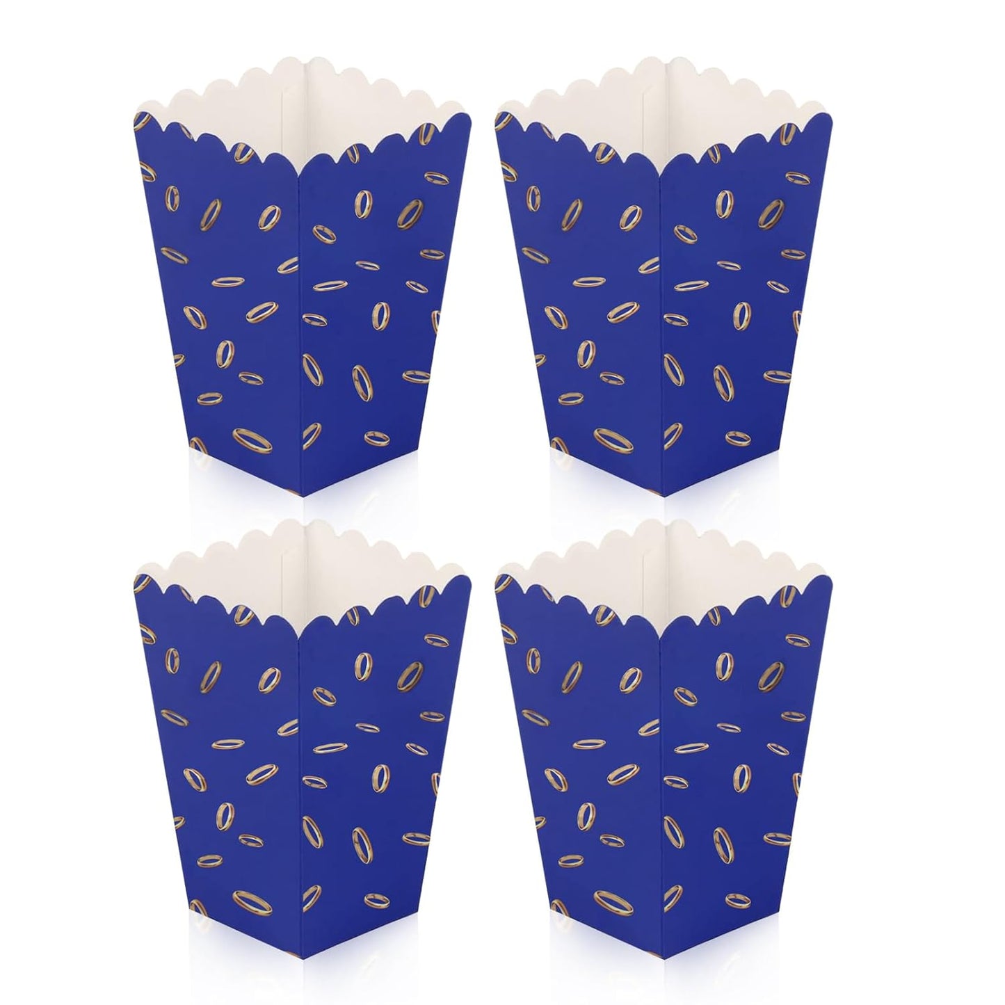 24Pcs Party paper Popcorn Box, Anime Popcorn Box Mini Disposable Popcorn Cup, Snack Candy Fries Container, Apply to Weddings Movie Night Birthdays Halloween Christmas Family Graduation Parties
