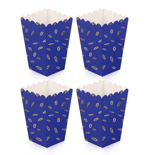 24Pcs Party paper Popcorn Box, Anime Popcorn Box Mini Disposable Popcorn Cup, Snack Candy Fries Container, Apply to Weddings Movie Night Birthdays Halloween Christmas Family Graduation Parties