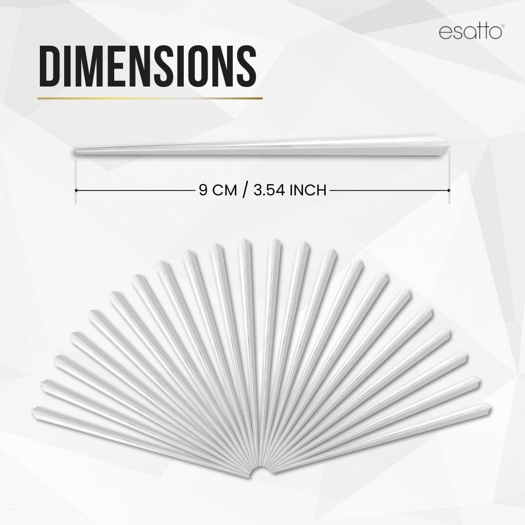 10000 Pcs Cocktail Picks Prism 7.62cm (3") - Sleek, Stylish Garnish for Cocktails, Perfect Plastic Toothpicks for Appetizers & Drinks, Versatile Fancy Skewers Food Pick for Charcuterie Parties