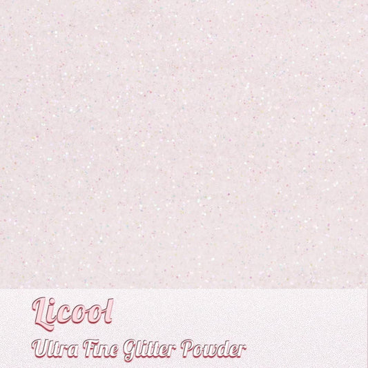 Holographic Fine Glitter, 100g/3.5oz Extra Fine Glitters Powder Packs for Resin, Craft Glitter for Tumblers Candle Slime Making, Festival Body Face Eyeshadow Nail Glitter (Mix White)