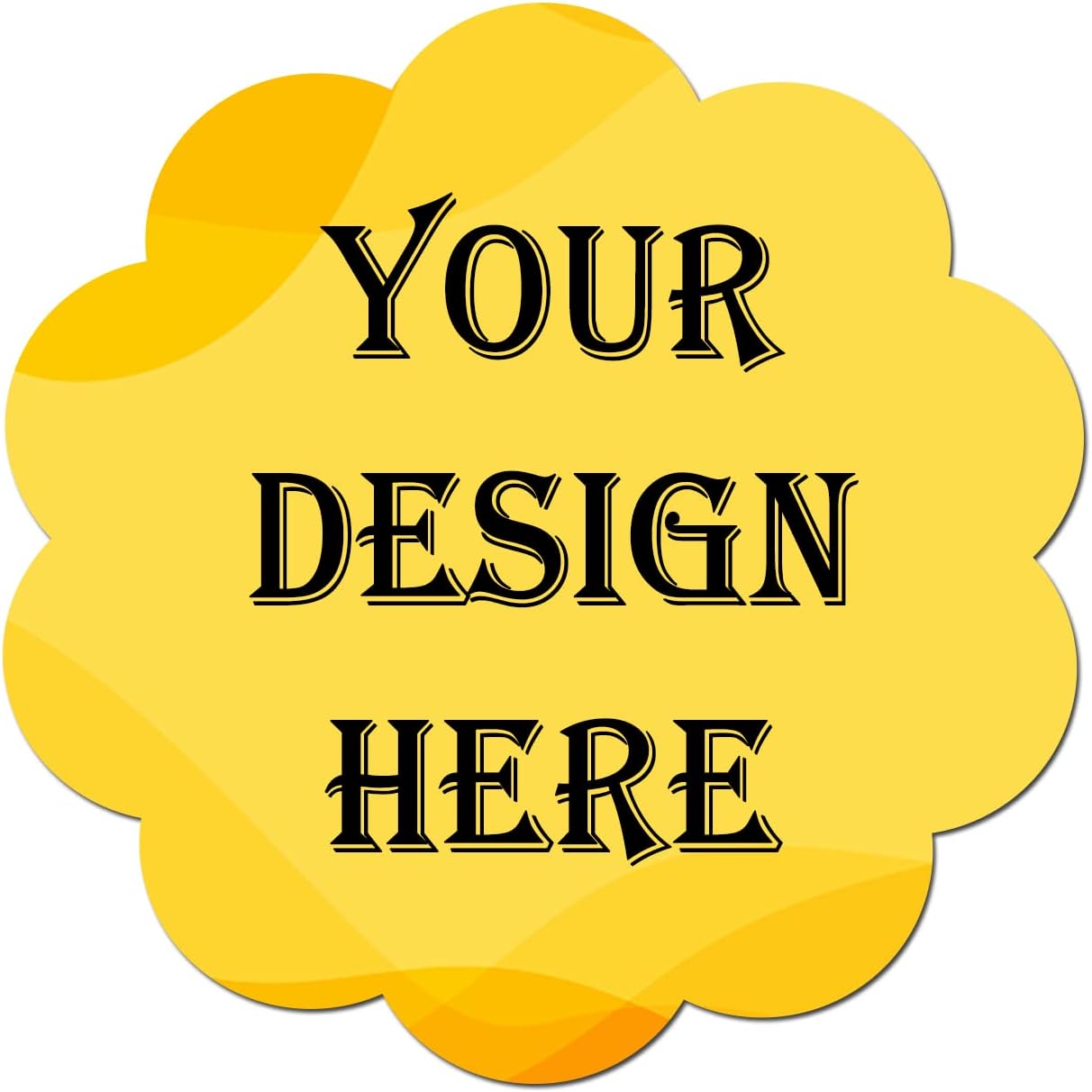 JOVELLO 100-1000 Custom Stickers - Personalized Labels Stickers with Image Logo and Text(Flower,1 Inch)