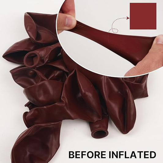 PartyWoo Maroon Balloons 140 pcs Different Sizes of 18 12 10 5 Inch Dark Red Burgundy Ruby Red Balloon Arch Kit Garland for Graduation Valentine's Day Wedding Anniversary Party Decorations Red-Y75