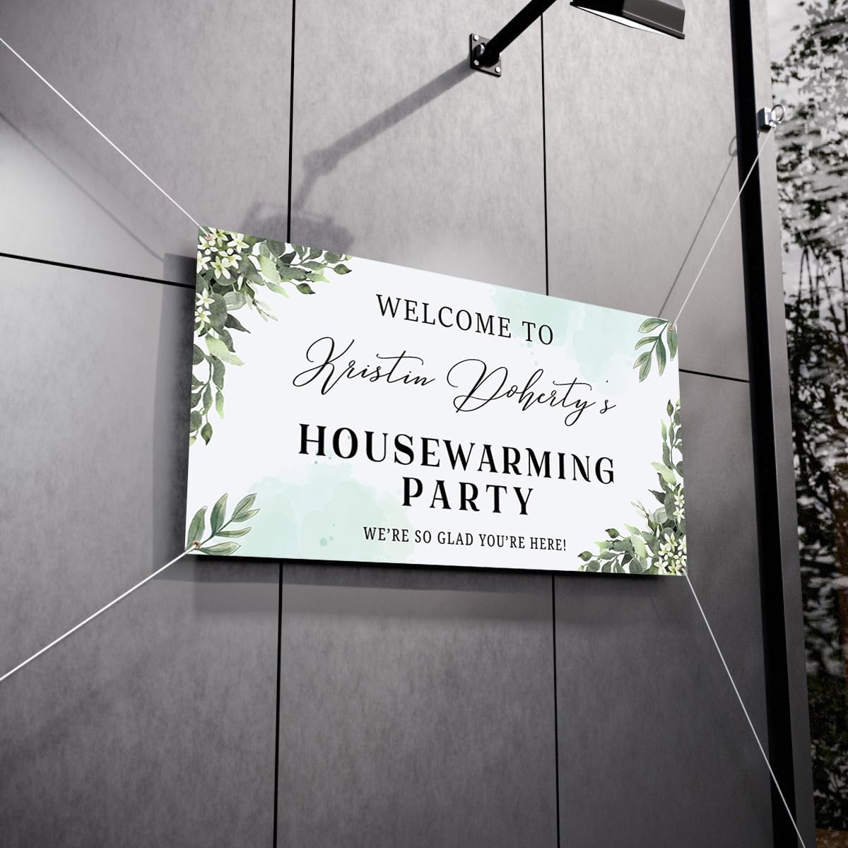 Personalized Housewarming Party Welcome Banner Decorations Double Sided Printing And Various Sizes #10