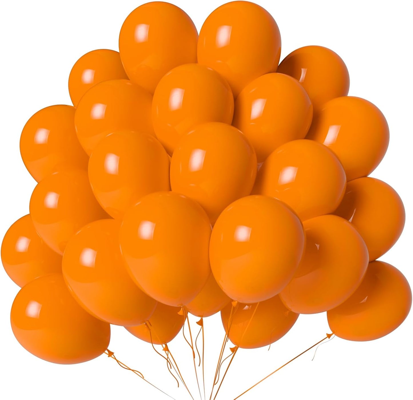 Orange Balloons 100 Pack 12 Inch Orange Latex Balloons for Thanksgiving Halloween Baby Shower Birthday Party Decorations