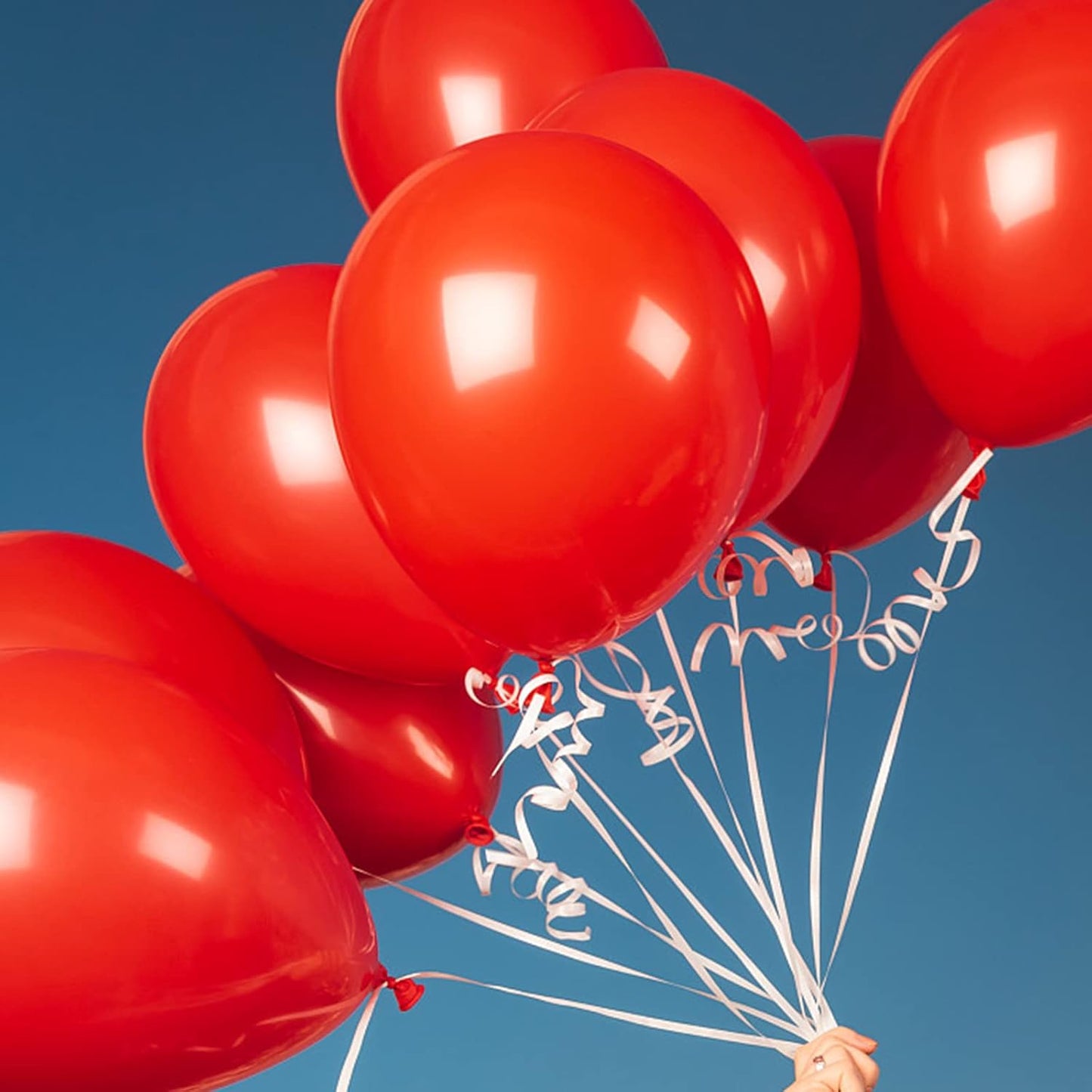 105pcs Red Balloons 12inch Party Latex Balloons for Valentine's Day Birthday Christmas Baby Shower Wedding Anniversary Party Decorations