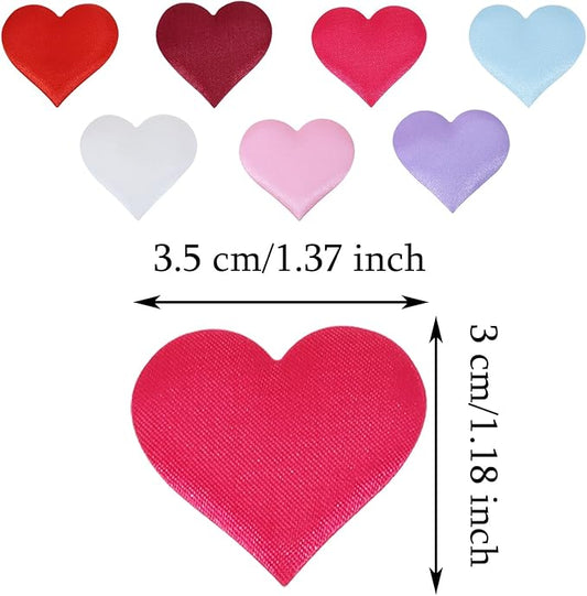 ONLYKXY 200Pcs 3.5cm Big Sponge Confetti Decor Glitter Flower Heart Shape Petals Table Decoration for Wedding Party Valentine's Day Scatter Ponge Petal Confetti (Mixed-color)