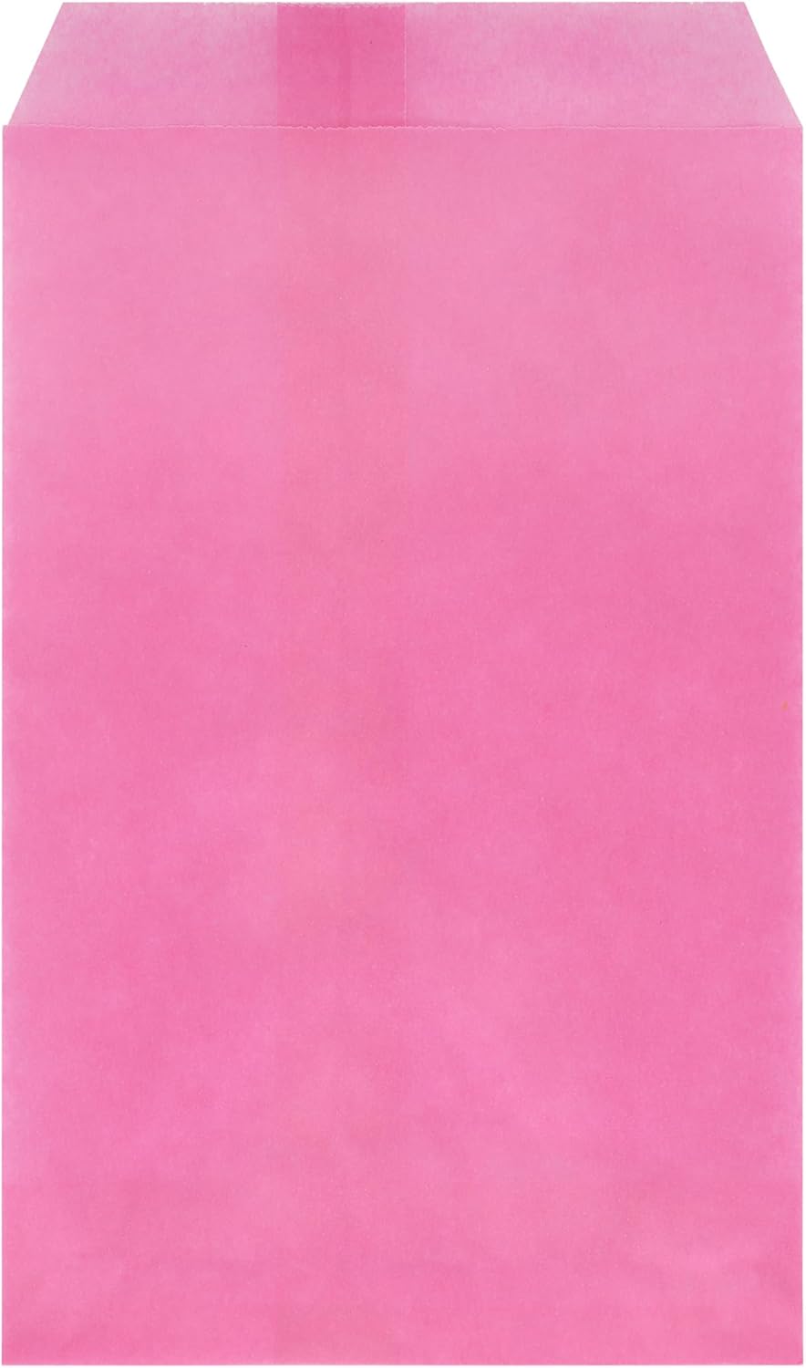 Quotidian Hot Pink Flat Mini Greaseproof Paper Bags 2 3/4" x 4 1/2" (7 x 11.5cm) Pack of 100 - Small Treat Wedding Confetti Stamps