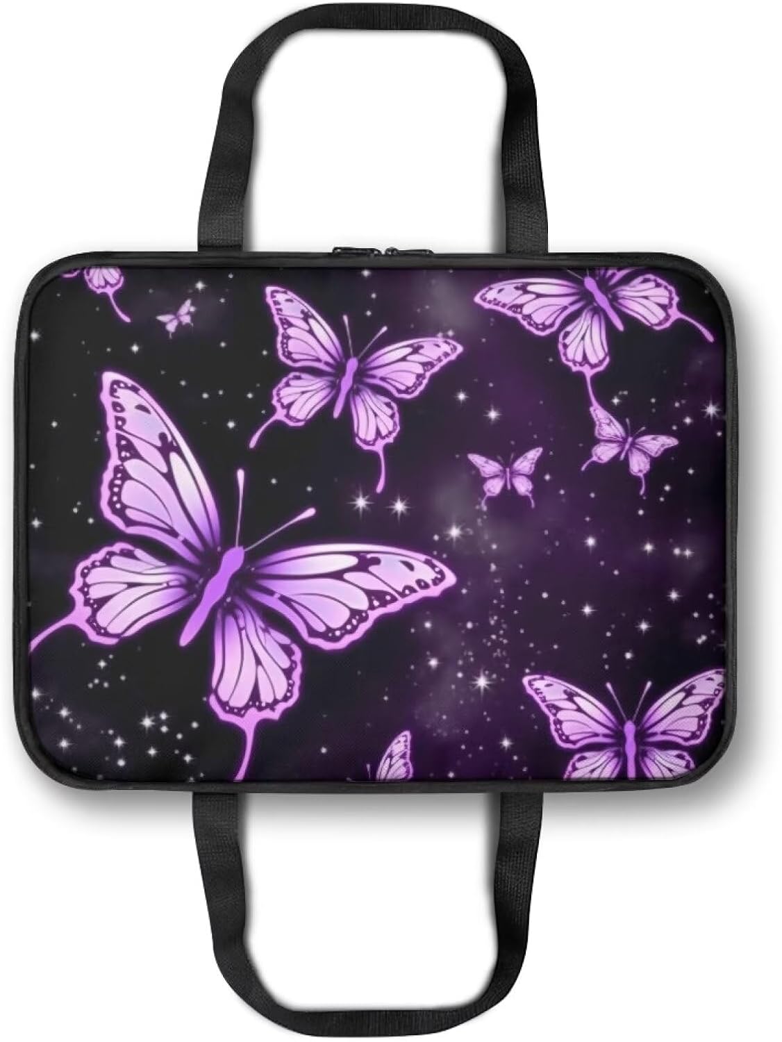Purple Butterfly Insulated Casserole Carriers for Hot or Cold Food Casserole Dish Carrying Case with Heat Resistant Lining Reusable Food Carrier for Parties Travel Potluck