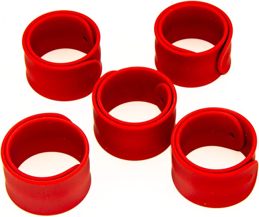 Colored Silicone Rubber Slap Bracelets Wristbands for Kid's Toys,Party Favors,Kindergarten Playing fun;Wrapping Paper Silicone Slap Band,Holiday Flip Wraps,Rolls Holder,Stocking Organizers,Distinguishing Bundle for Fabics,Cloths,Canvas,Cables in Office...