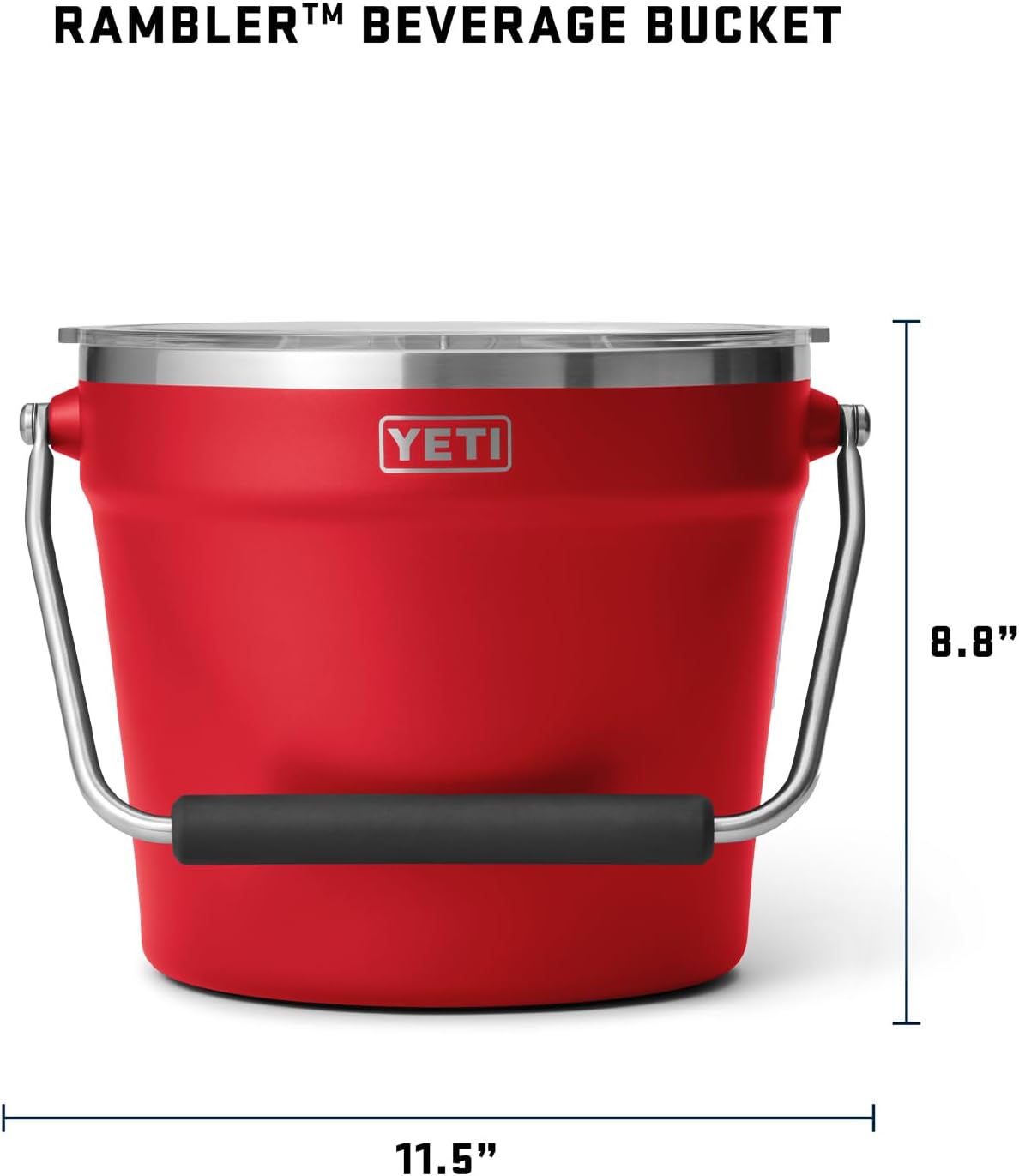 YETI Beverage/Ice Bucket, Holds 6 Longnecks or 3 Bottles of Wine